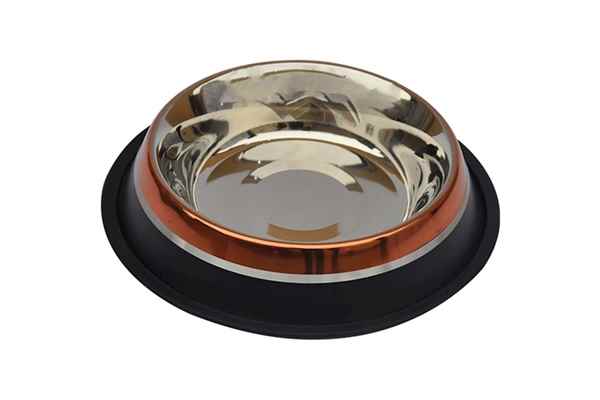 Kaymaz Tabanlı İki Renkli Mama ve Su Kabı (M)