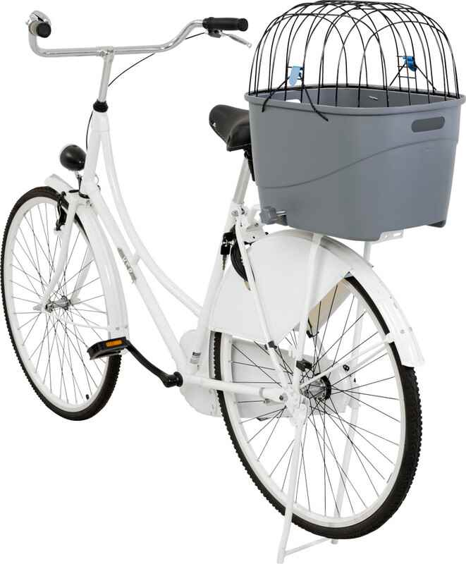 Trixie Köpek İçin Bisiklet Arkası Sepeti, Plastik ve Metal, 36X47X46cm, Gri