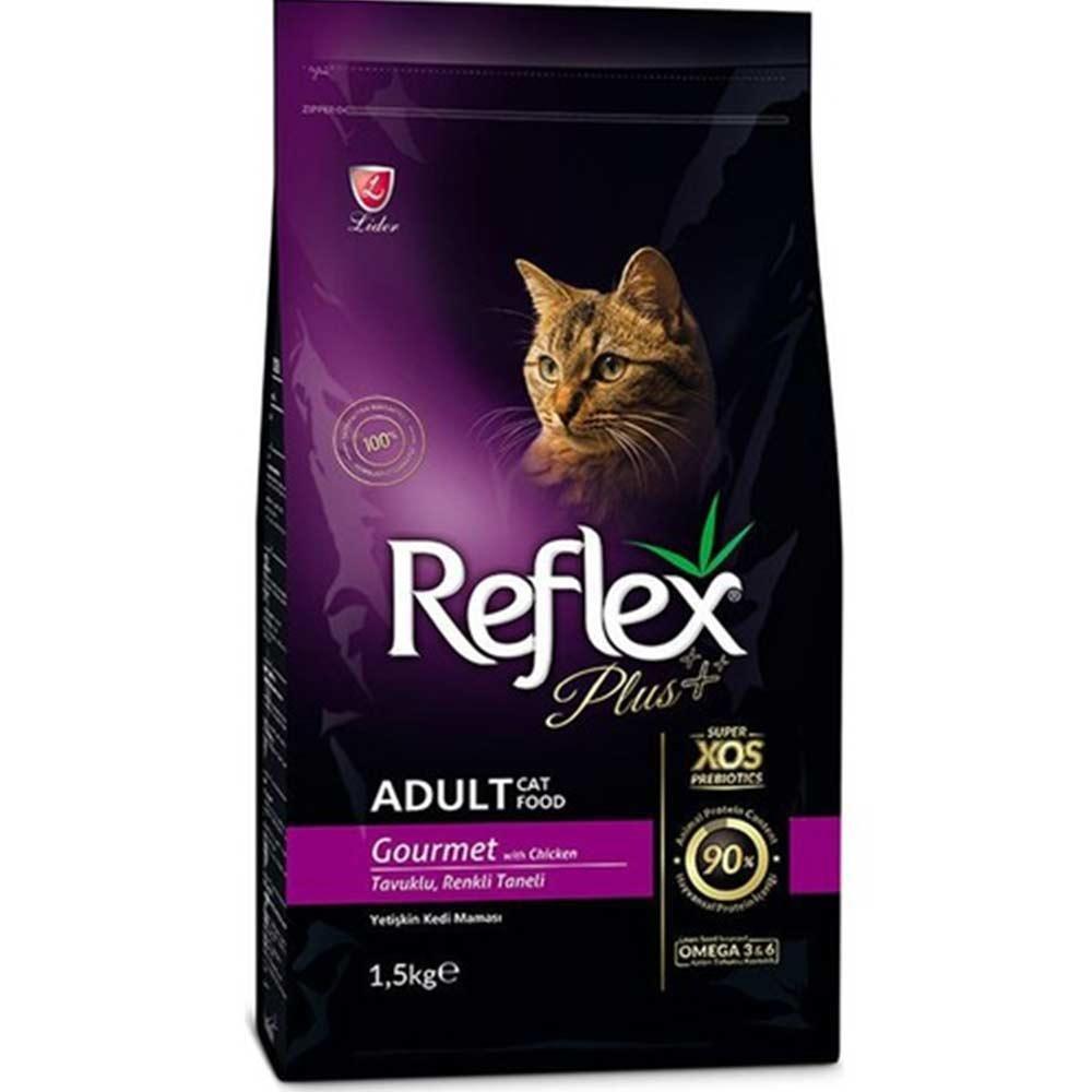 Reflex Plus Renkli Taneli Gourmet Kedi Maması 1,5 Kg