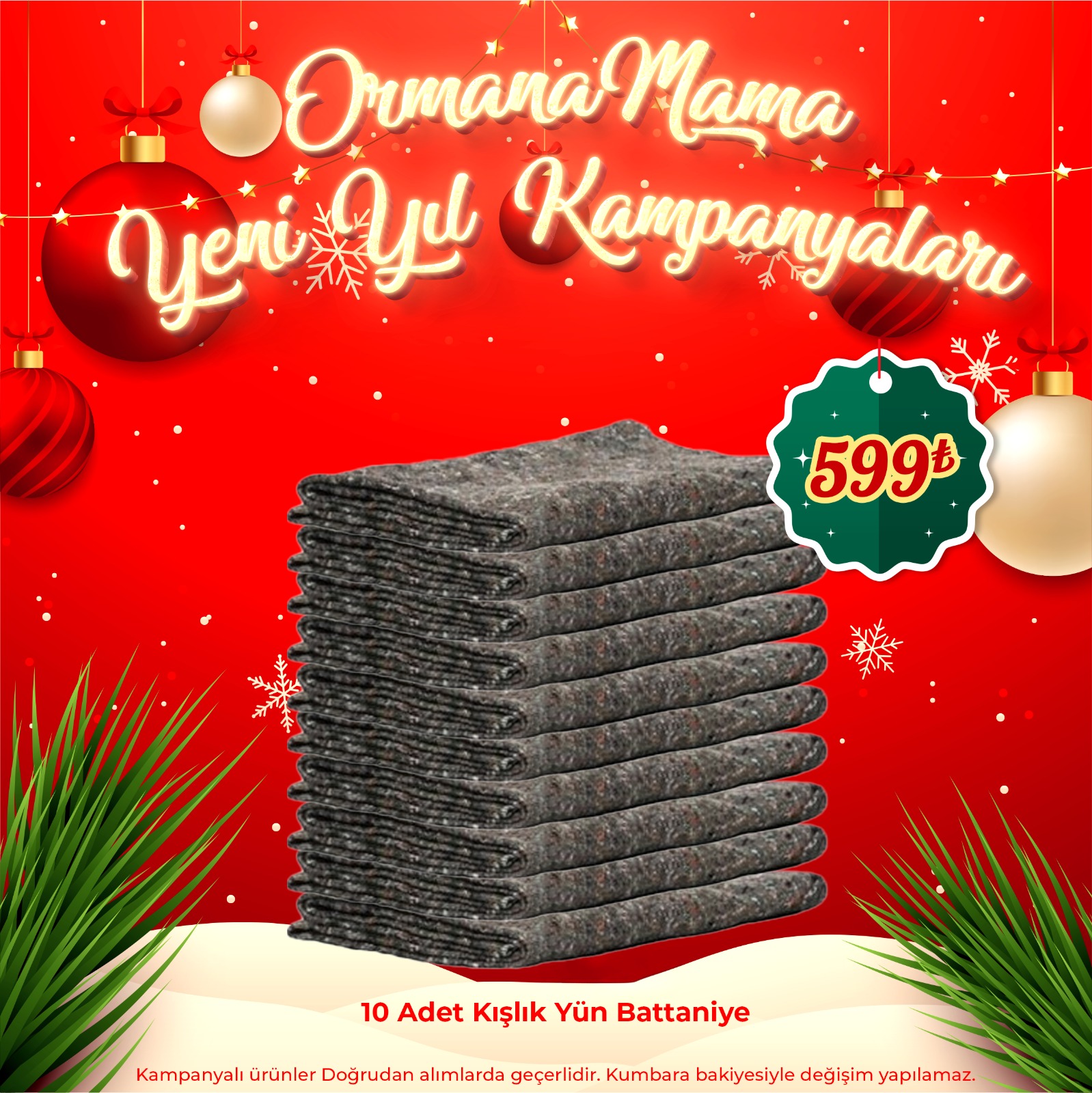  Kışlık Yün Battaniye 10 Adet