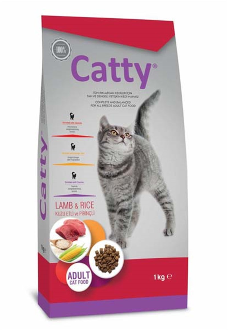 Catty Kuzu Etli Yetişkin Kedi Maması 1 Kg