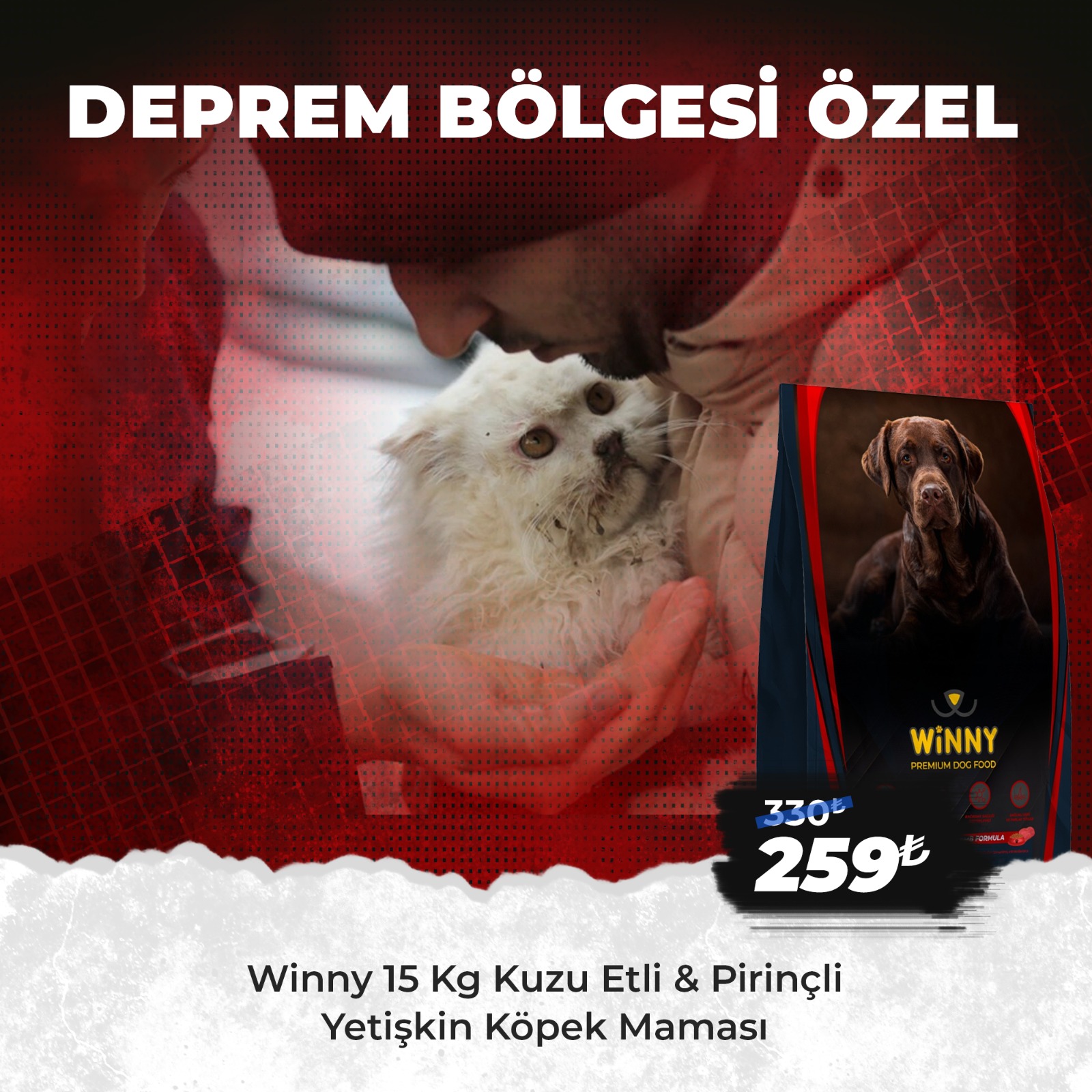Winny 15 Kg Kuzu Etli & Pirinçli Yetişkin Köpek Maması