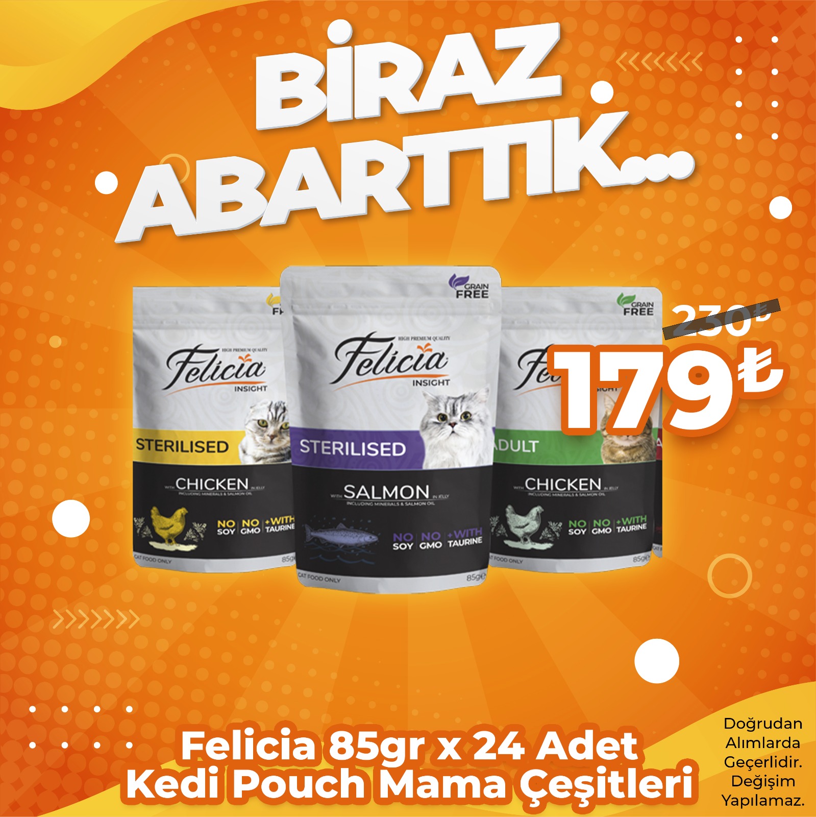 Felicia Pouch 85 gr Kedi Yaş Mama Çeşitleri 24