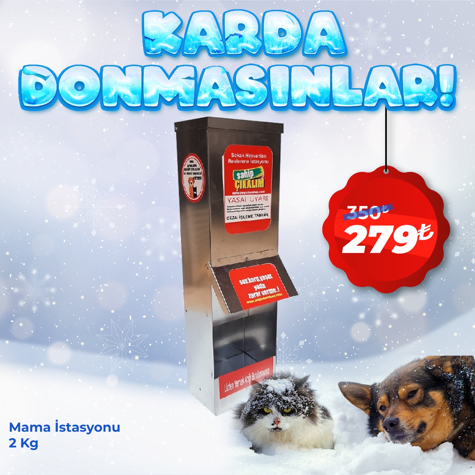 2 Kg Kedi Mama İstasyonu