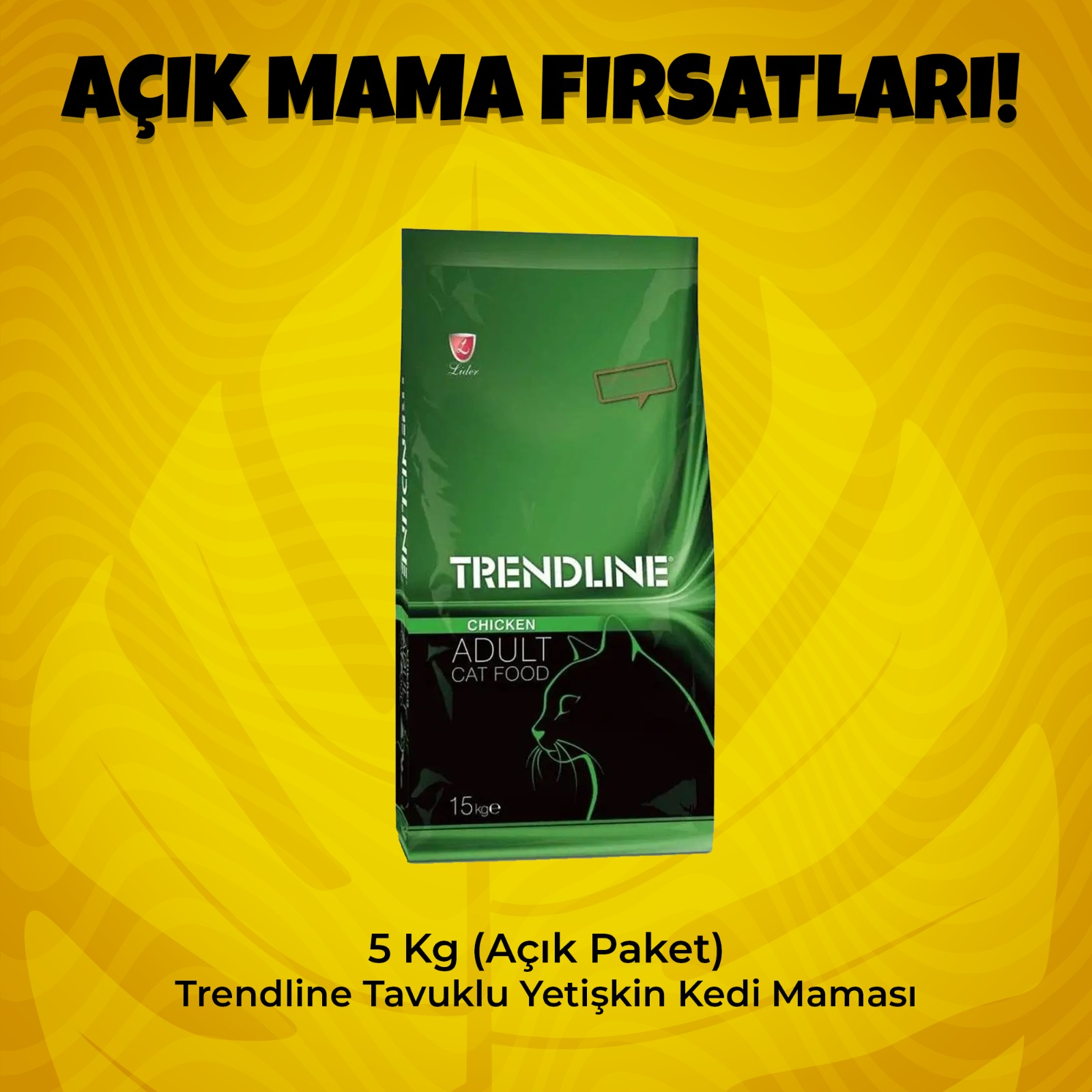 5 Kg (Açık Paket) Trendline Tavuklu Yetişkin Kedi Maması
