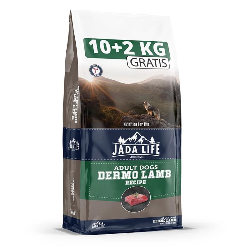 Jada Life Dermo Kuzu Etli Pirinçli Yetişkin Köpek Maması 10+2 kg