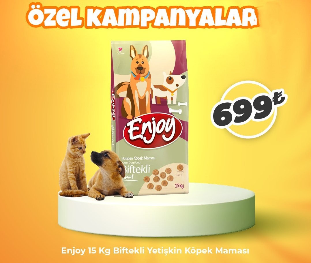 Enjoy 15 Kg Biftekli Köpek Maması