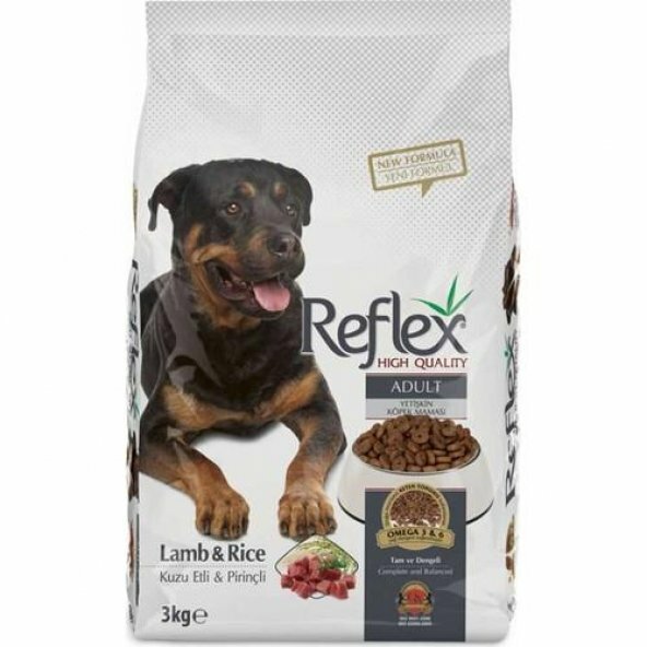 Reflex 3 Kg Kuzu Etli Pirinçli Yetişkin Köpek Maması