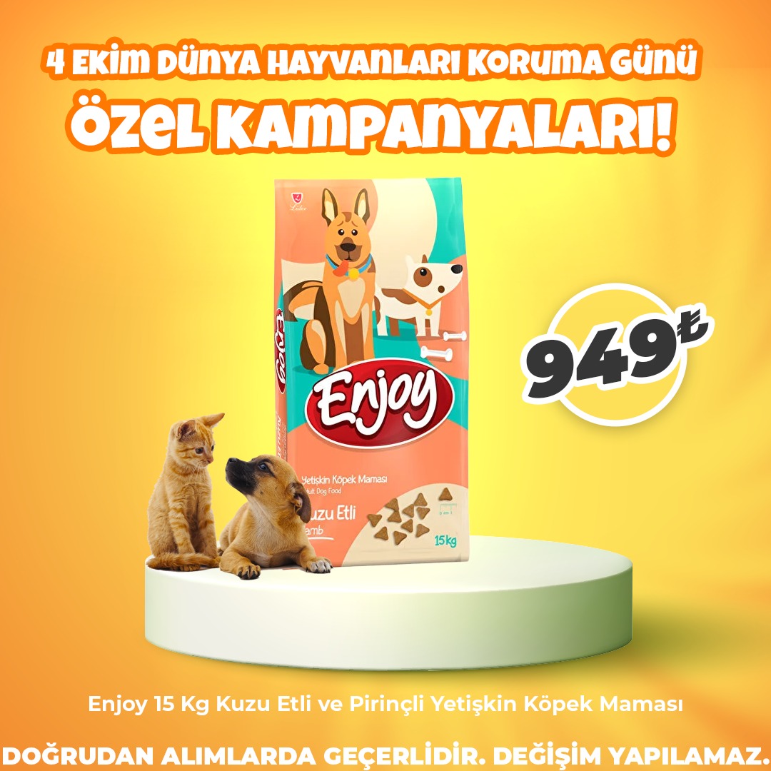 Enjoy 15 Kg Biftekli Yetişkin Köpek Maması hatalı