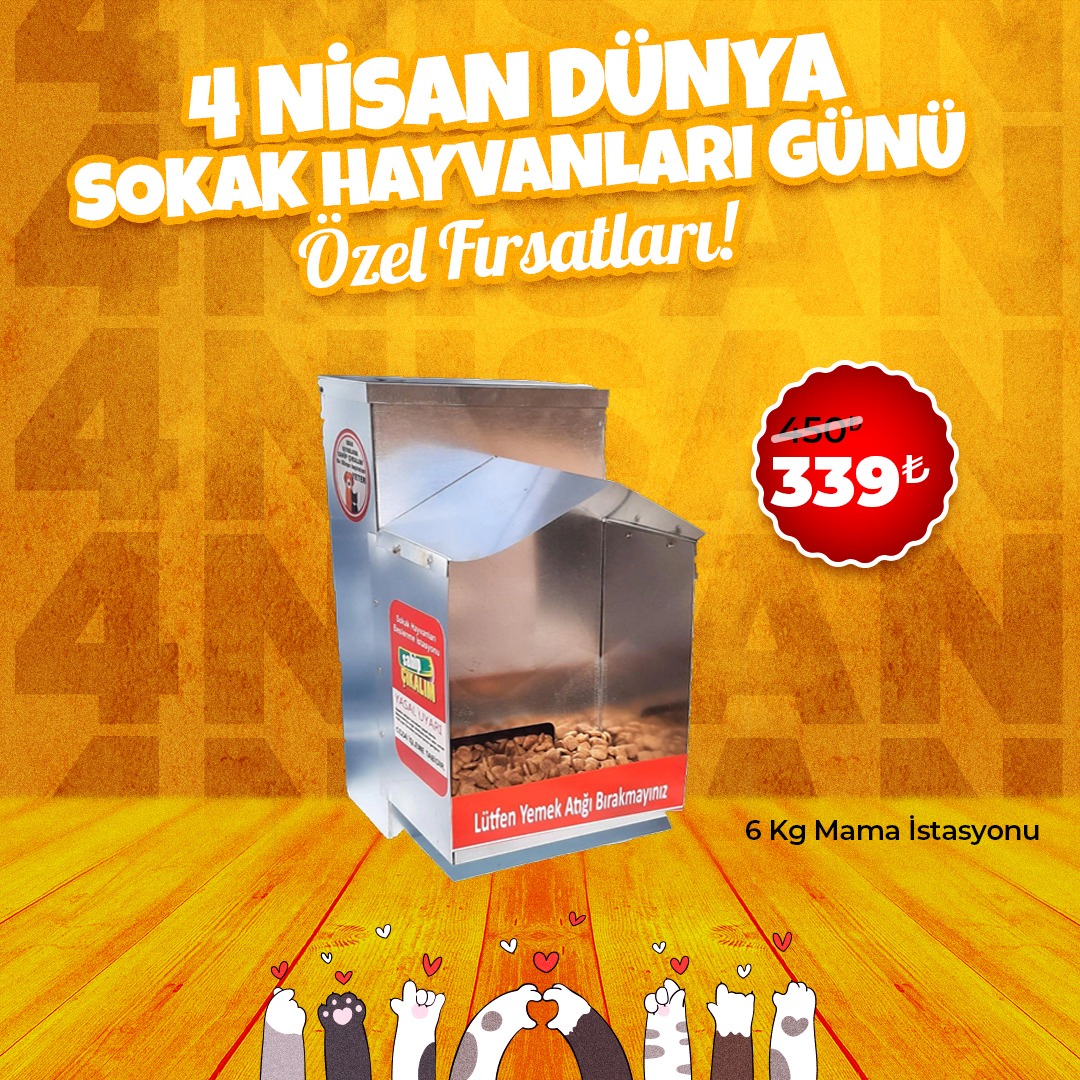 6 Kg Kedi ve Köpek Mama İstasyonu