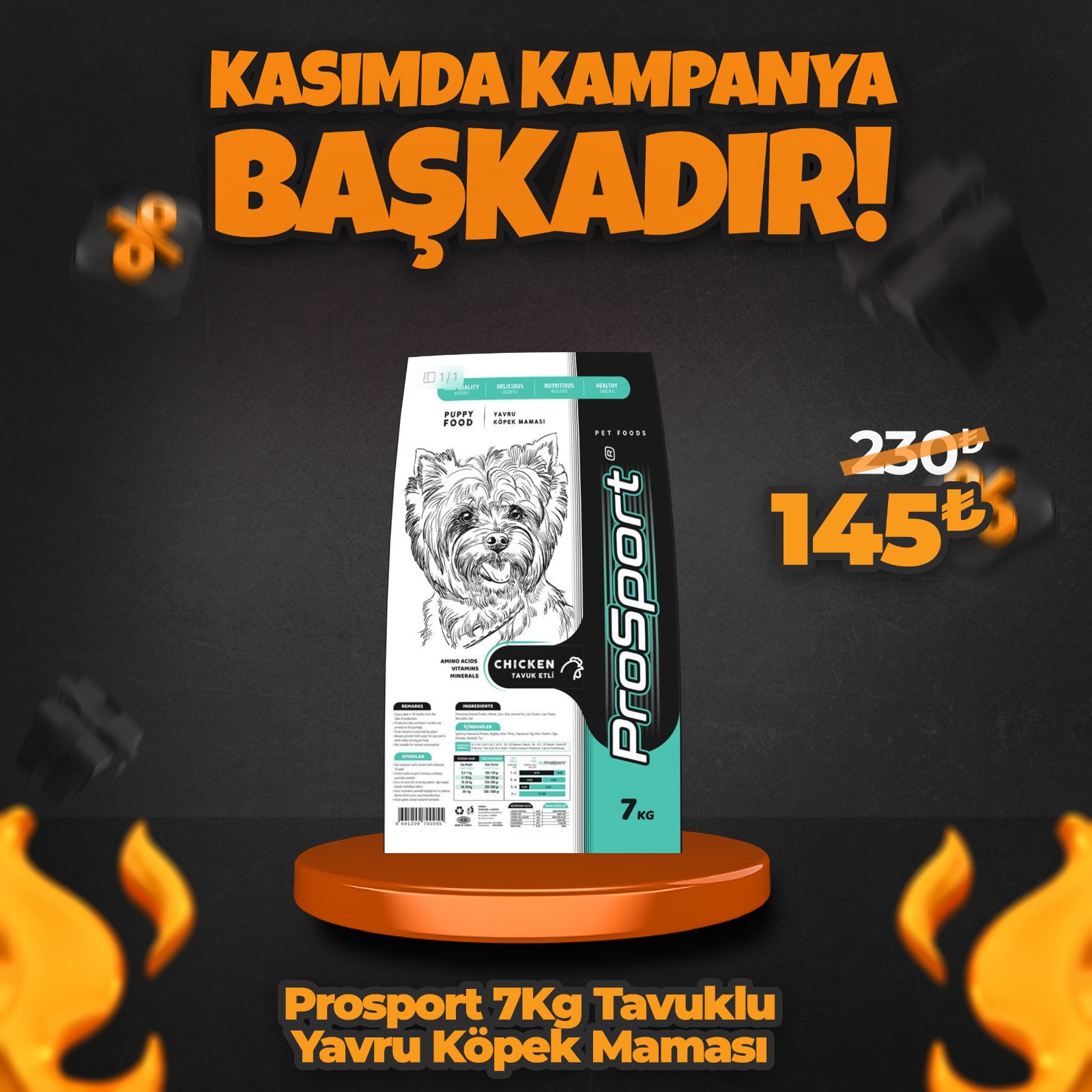 Prosport 7 Kg Tavuklu Yavru Köpek Maması