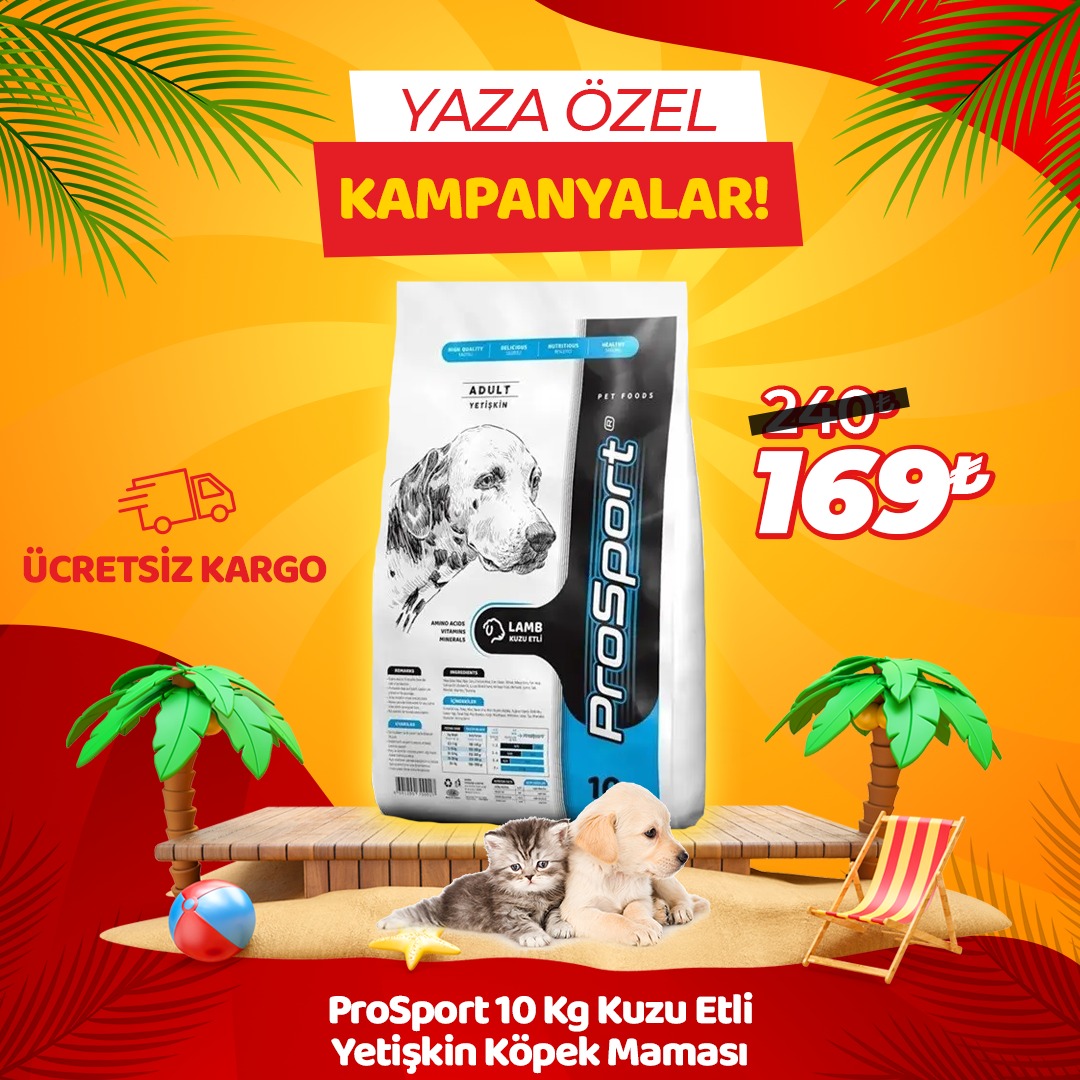 ProSport Kuzu Etli Yetişkin Köpek Maması 10 KG