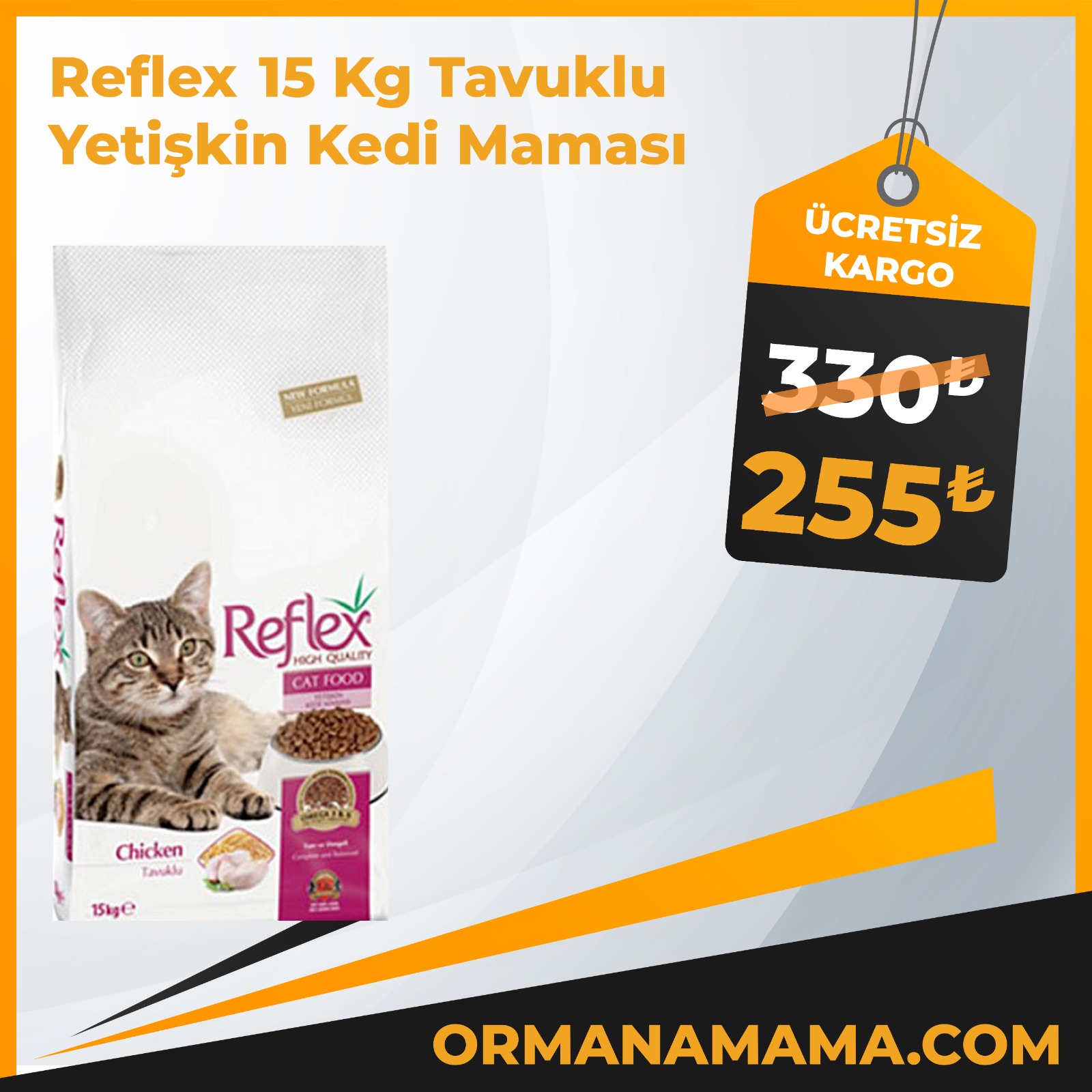 Reflex 15 Kg Tavuklu Yetişkin Kedi Maması