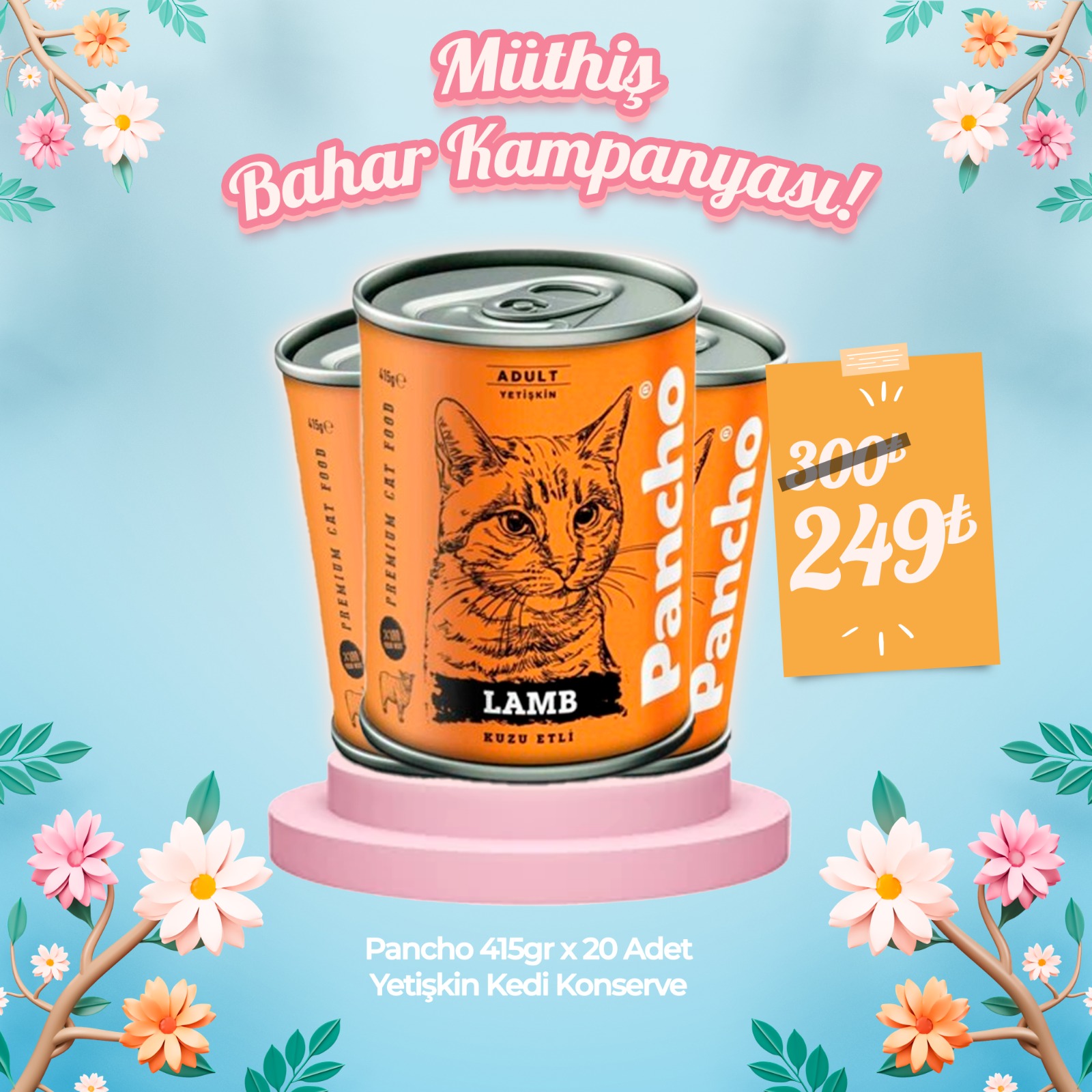 Pancho 415 gr x 20 Adet Kedi Konserve Çeşitleri