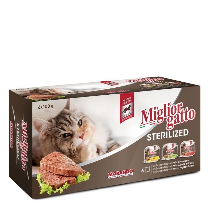 MIGLIOR GATTO STERILIZED 100 GR X 6 ADET 