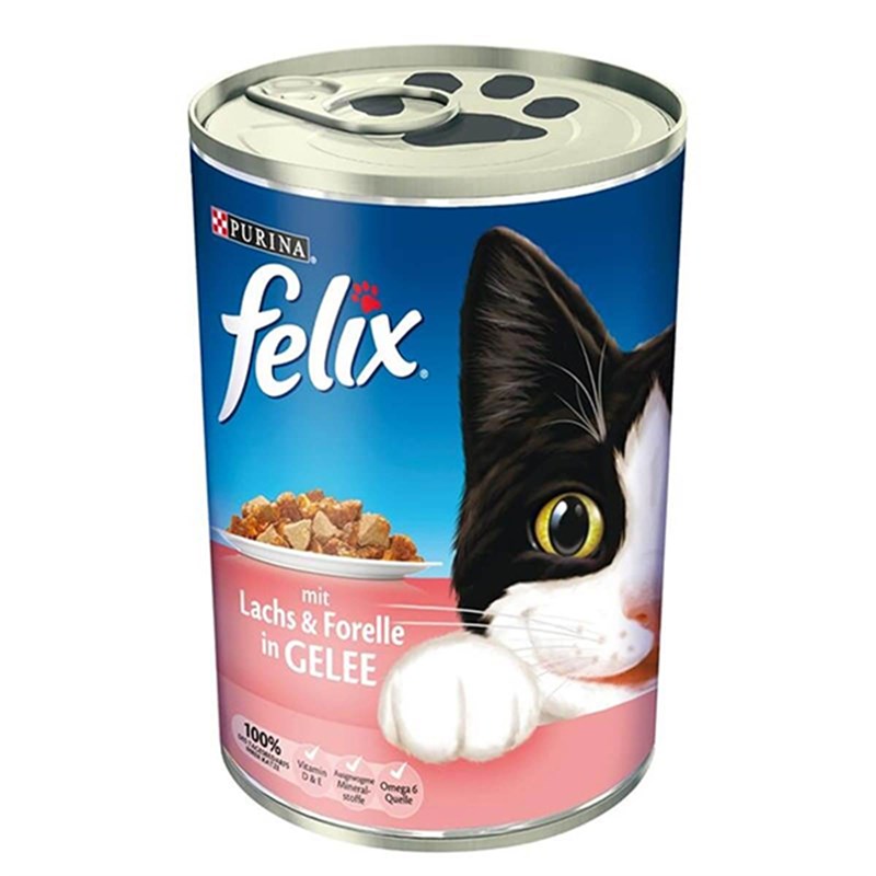 Felix Somon ve Alabalıklı Kedi Konservesi 400 Gr