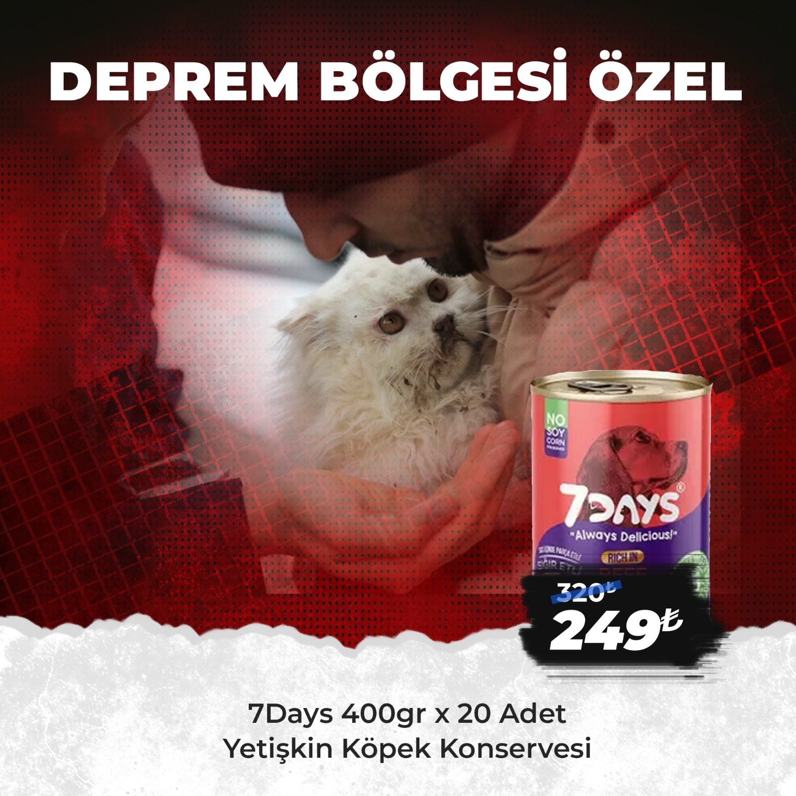 7Days 400 Gr x 20 Adet Köpek Konserve Çeşitleri