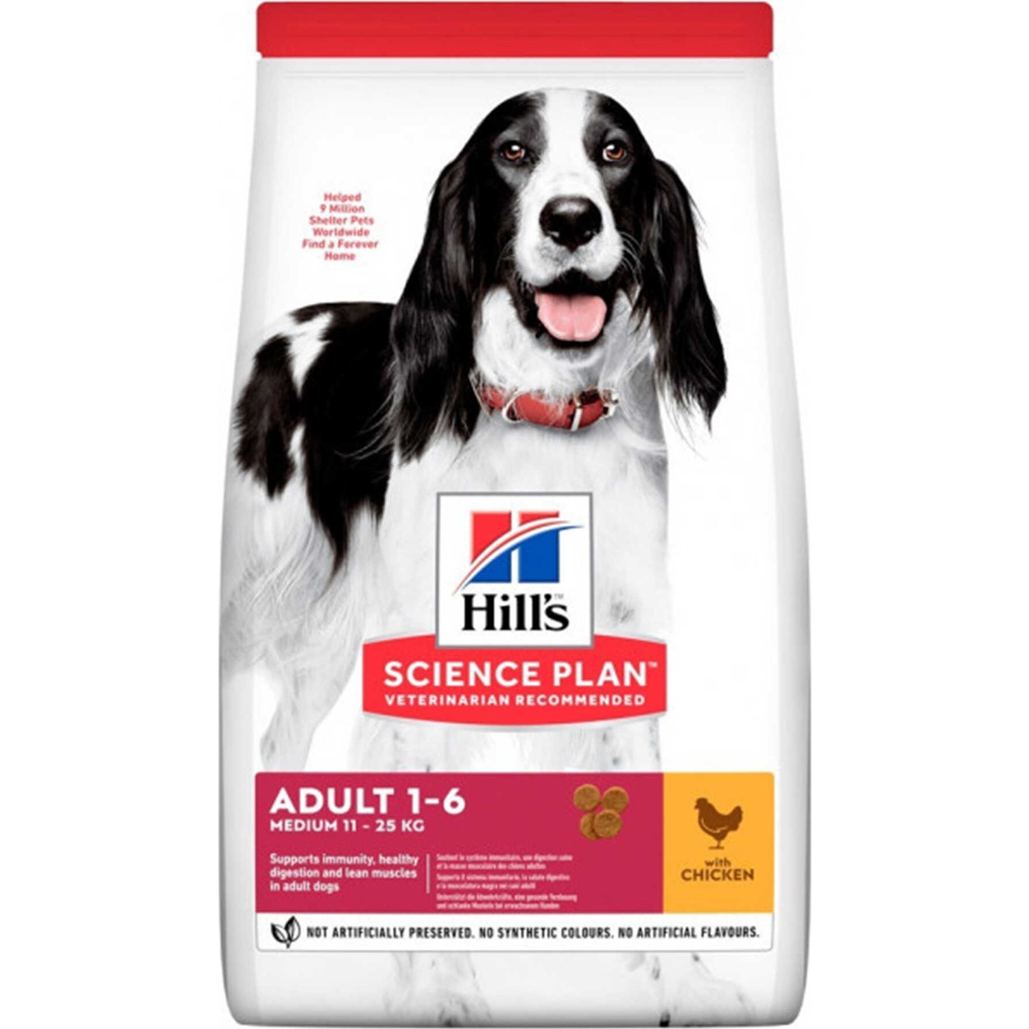 Hills Medium Orta Irk Tavuklu Yetişkin Köpek Kuru Maması 2,5 Kg