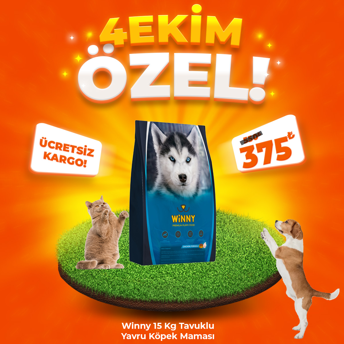 Winny Premium Puppy 15 Kg Yavru Köpek Maması