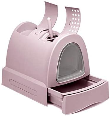 Imac Zuma Pembe Çekmeceli Kapalı Kedi Tuvaleti 