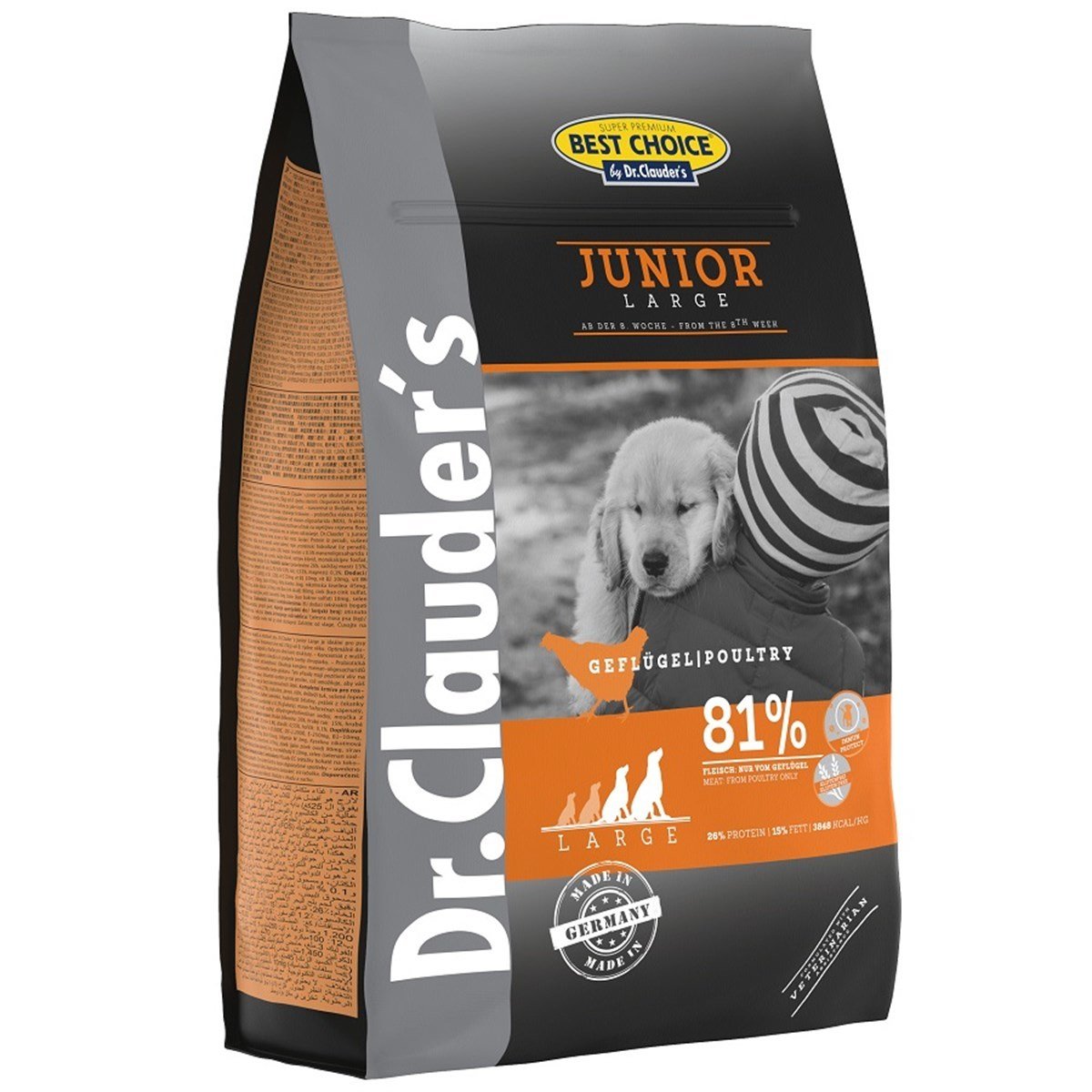 Dr.Clauders Glutensiz Büyük Irk Yavru Köpek Maması 4 Kg