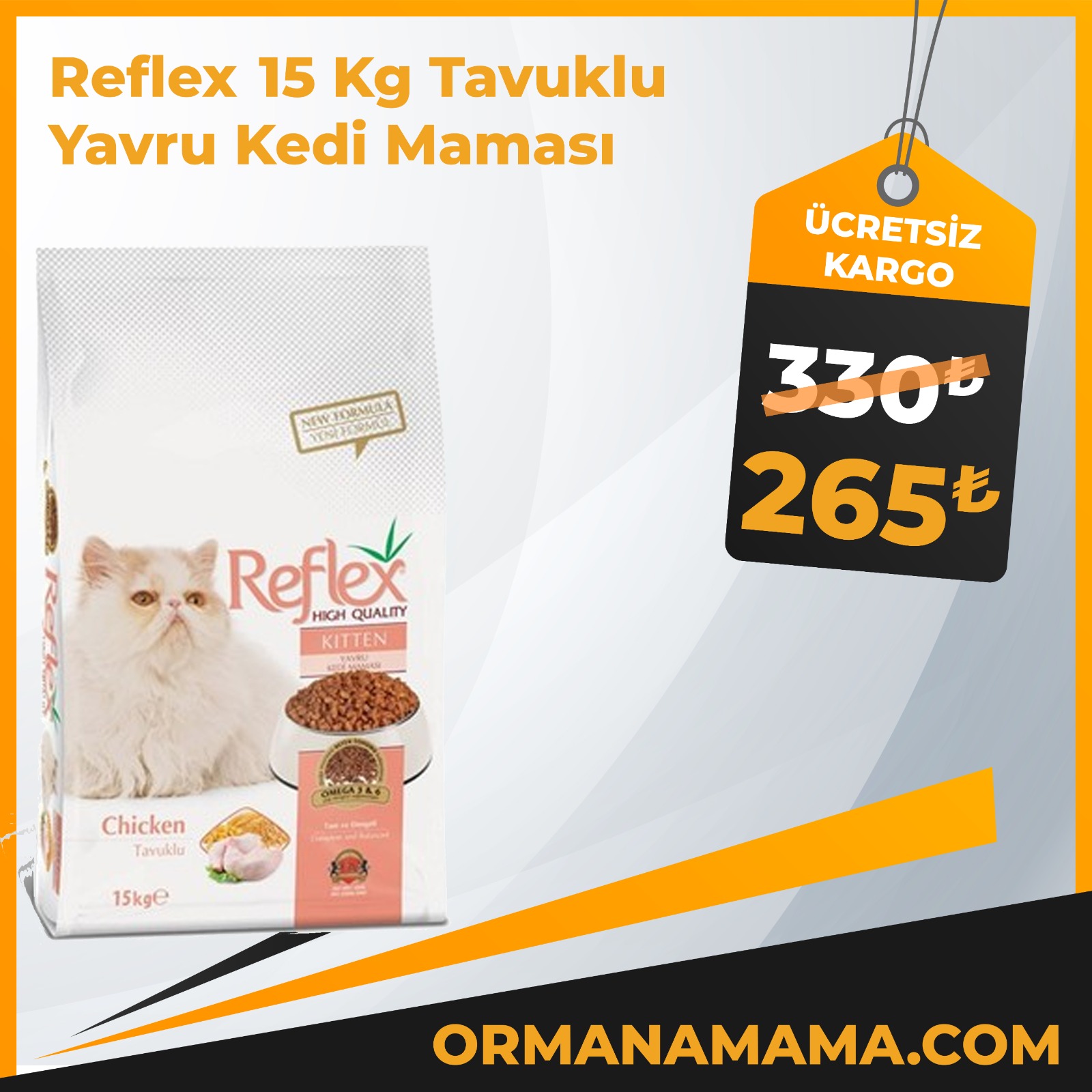Reflex 15 Kg Tavuklu Yavru Kedi Maması