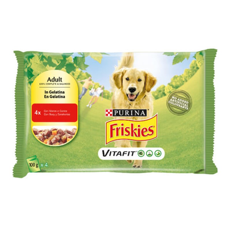 Friskies Sığır Etli Havuçlu 4 Al 3 Öde Yaş Köpek Maması
