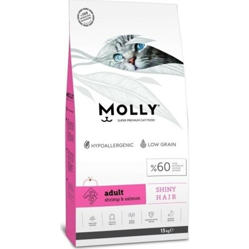 Molly Karidesli Somonlu Yetişkin Kedi Maması 15 kg