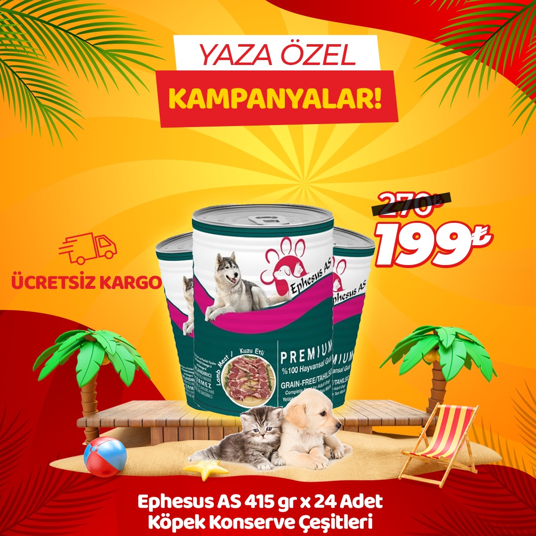 Ephesus As 415 gr x 24 Adet Köpek Maması Çeşitleri