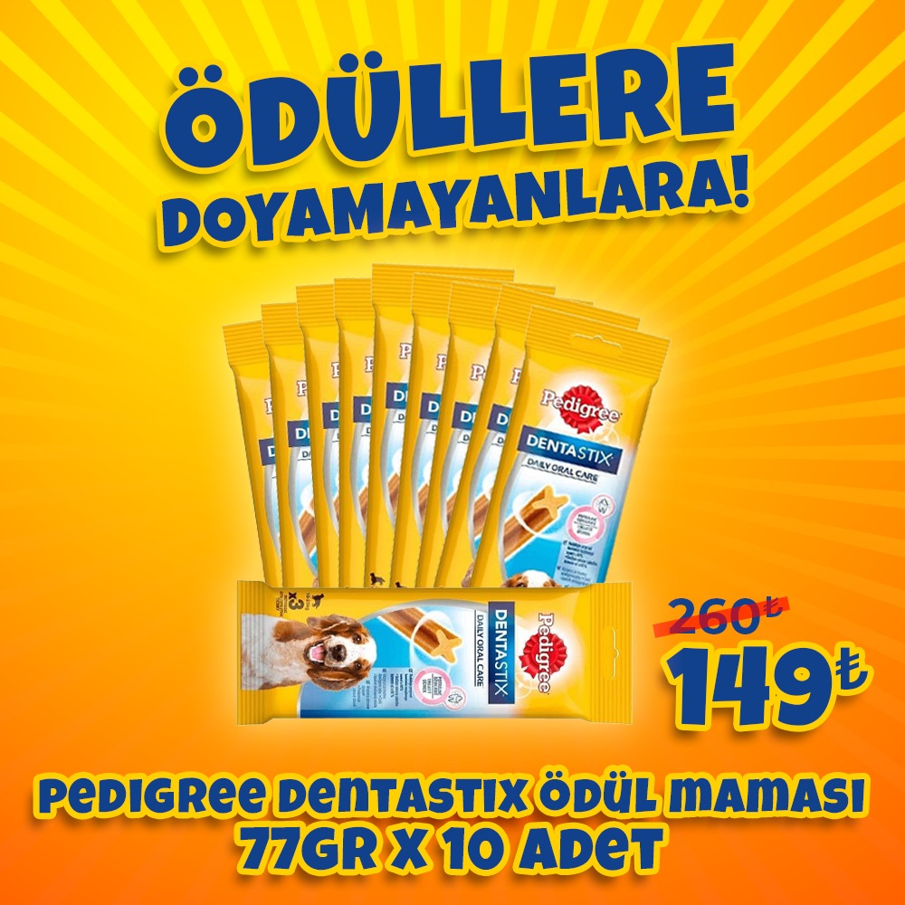 Pedigree Dentastix Ödül Maması 77gr x 10 Adet