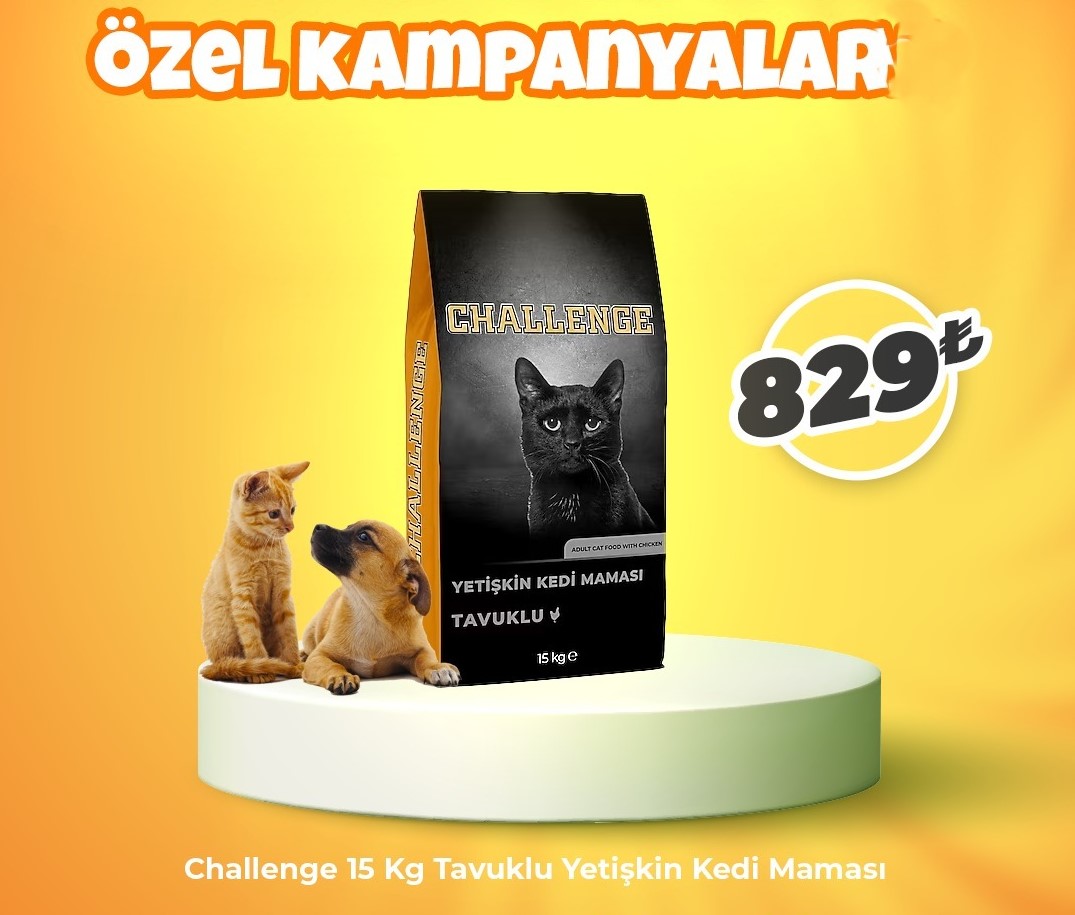 Challenge 15 Kg Tavuklu Yetişkin Kedi Maması