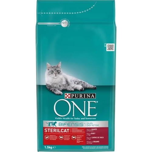 Purina One Sığır Etli Kısırlaştırılmış Kedi Maması 1,5 kg