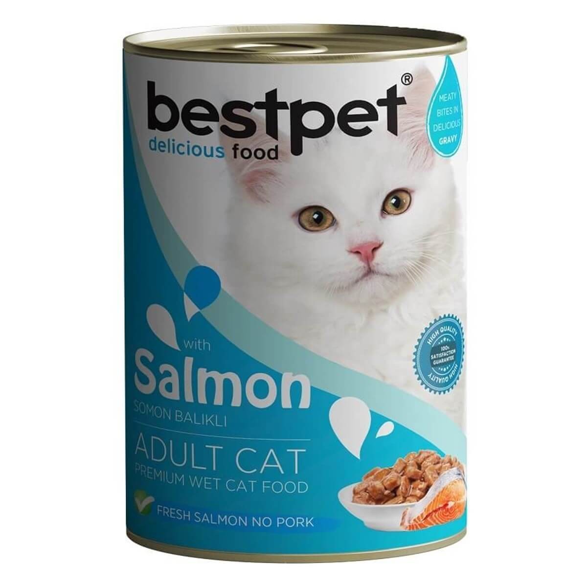 BestPet Somonlu Kedi Konservesi 400 Gr x 24 Adet