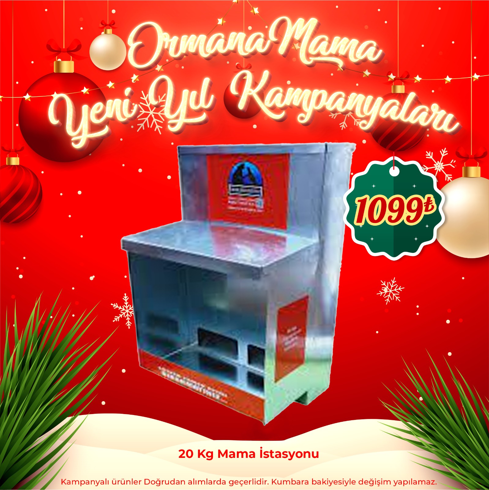 20 Kg Kedi ve Köpek Mama İstasyonu