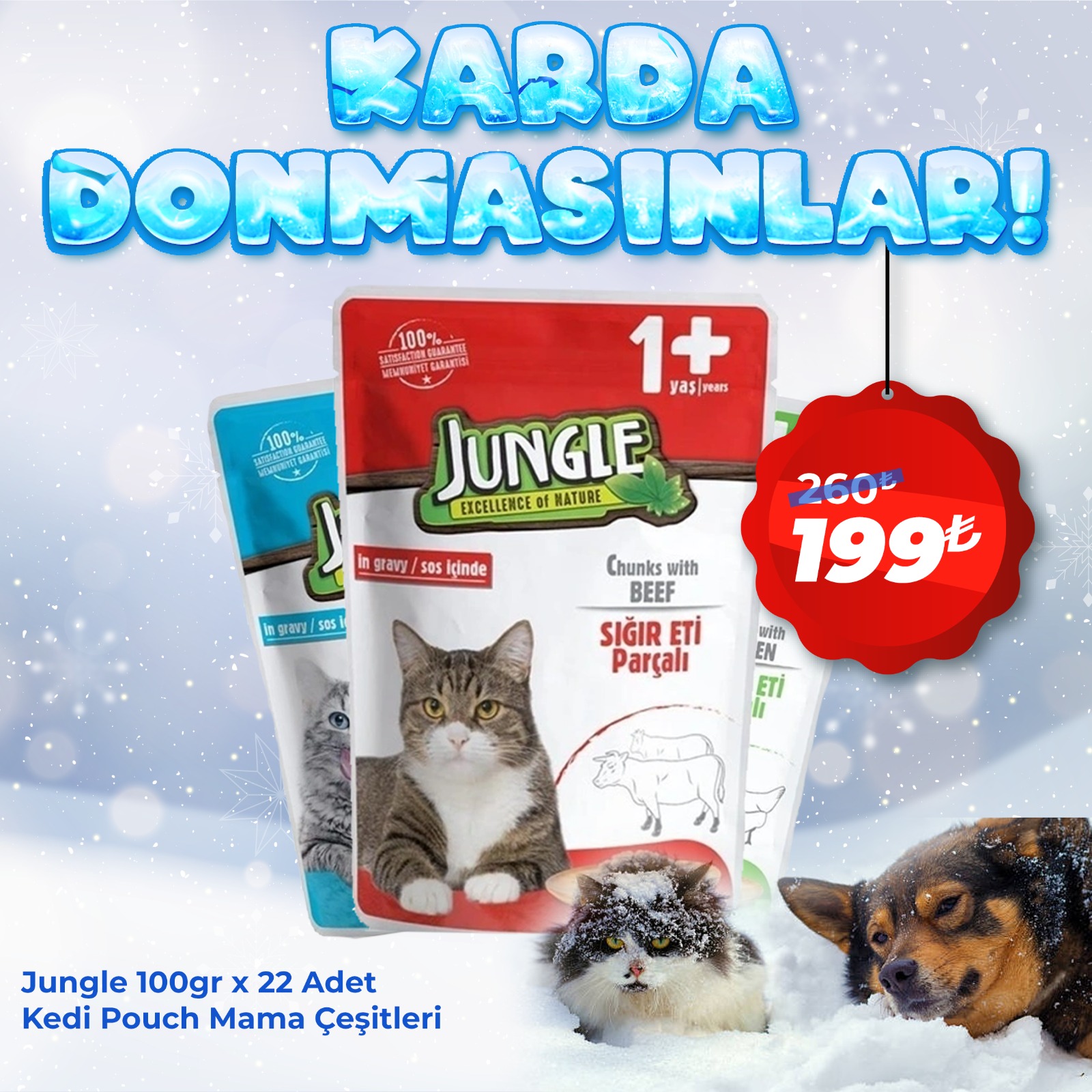 Jungle Kedi Pouch Çeşitleri 24'lü