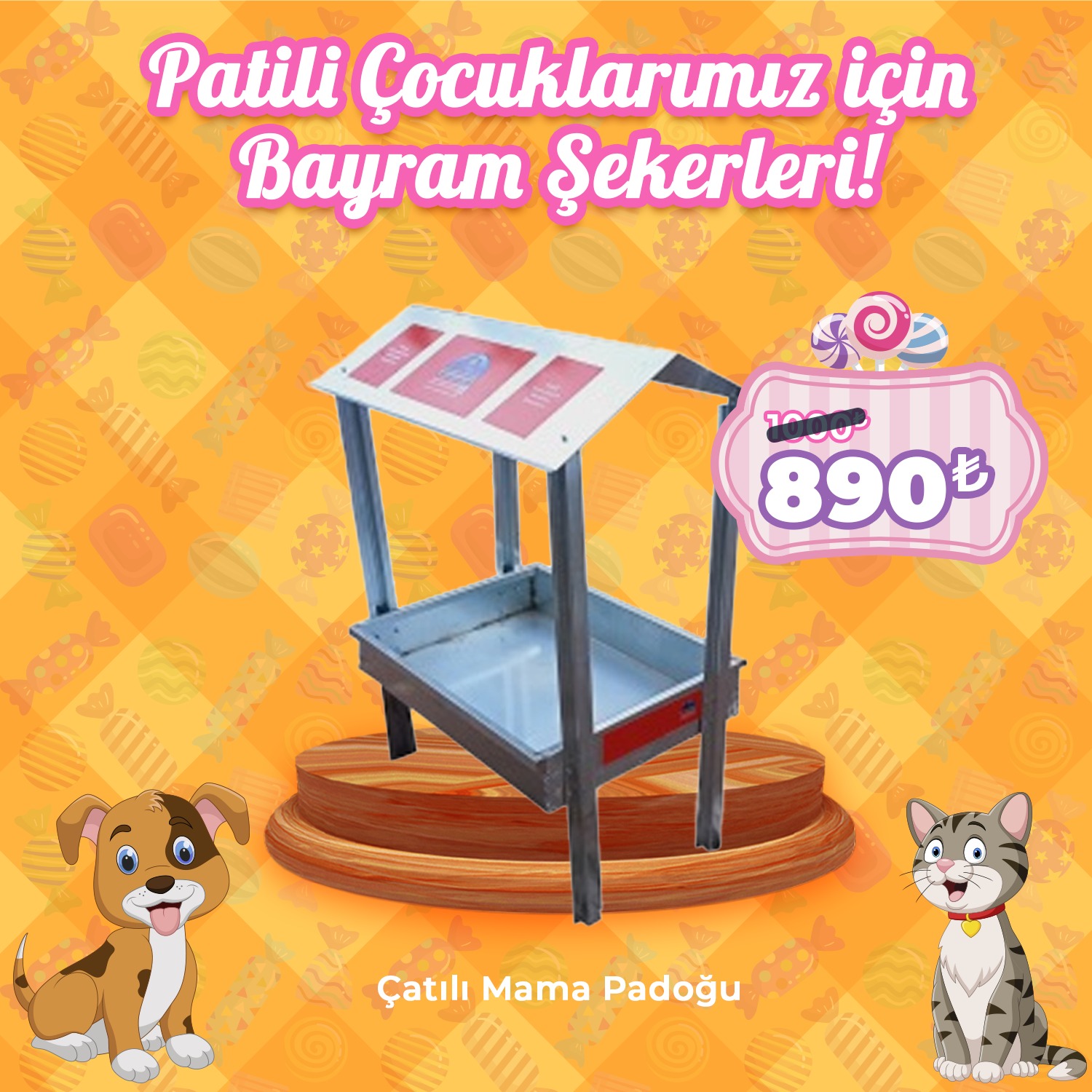 Çatılı ve Tavalı Mama Padoğu