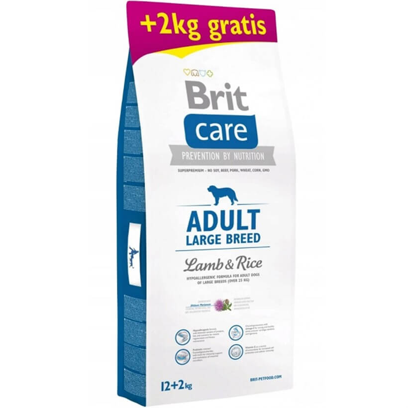 Brit Care Hypo-Allergenic Kuzulu Büyük Irk Yetişkin Köpek Maması 12kg + 2kg HEDİYE!