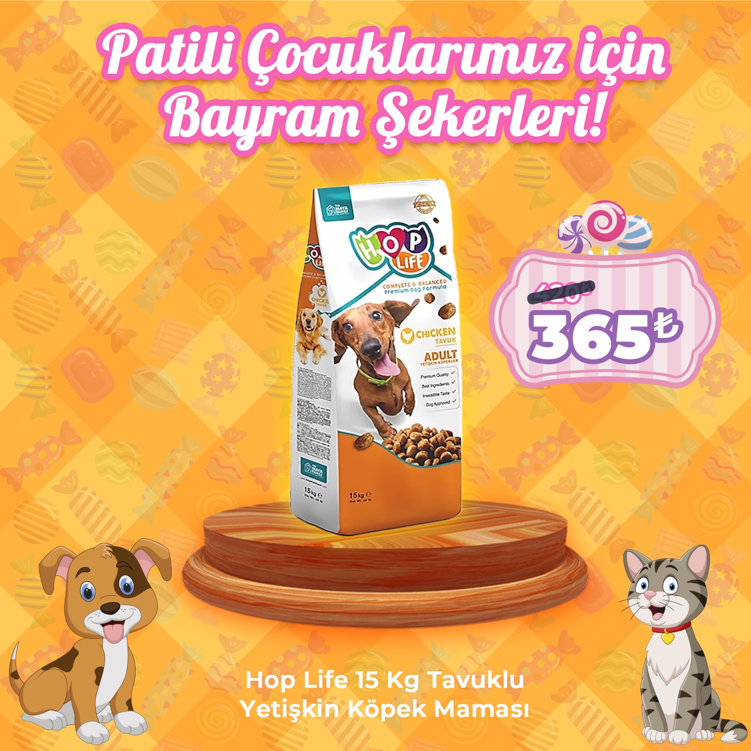 Hop Life 15 Kg Tavuklu Yetişkin Köpek Maması