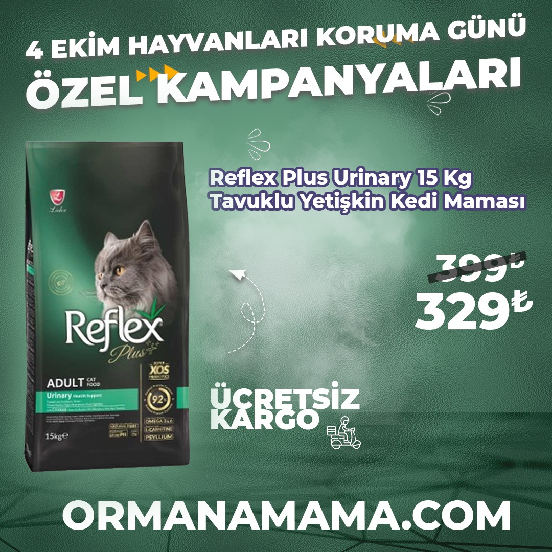 Reflex Plus 15 Kg Tavuklu Urinary Kedi Maması