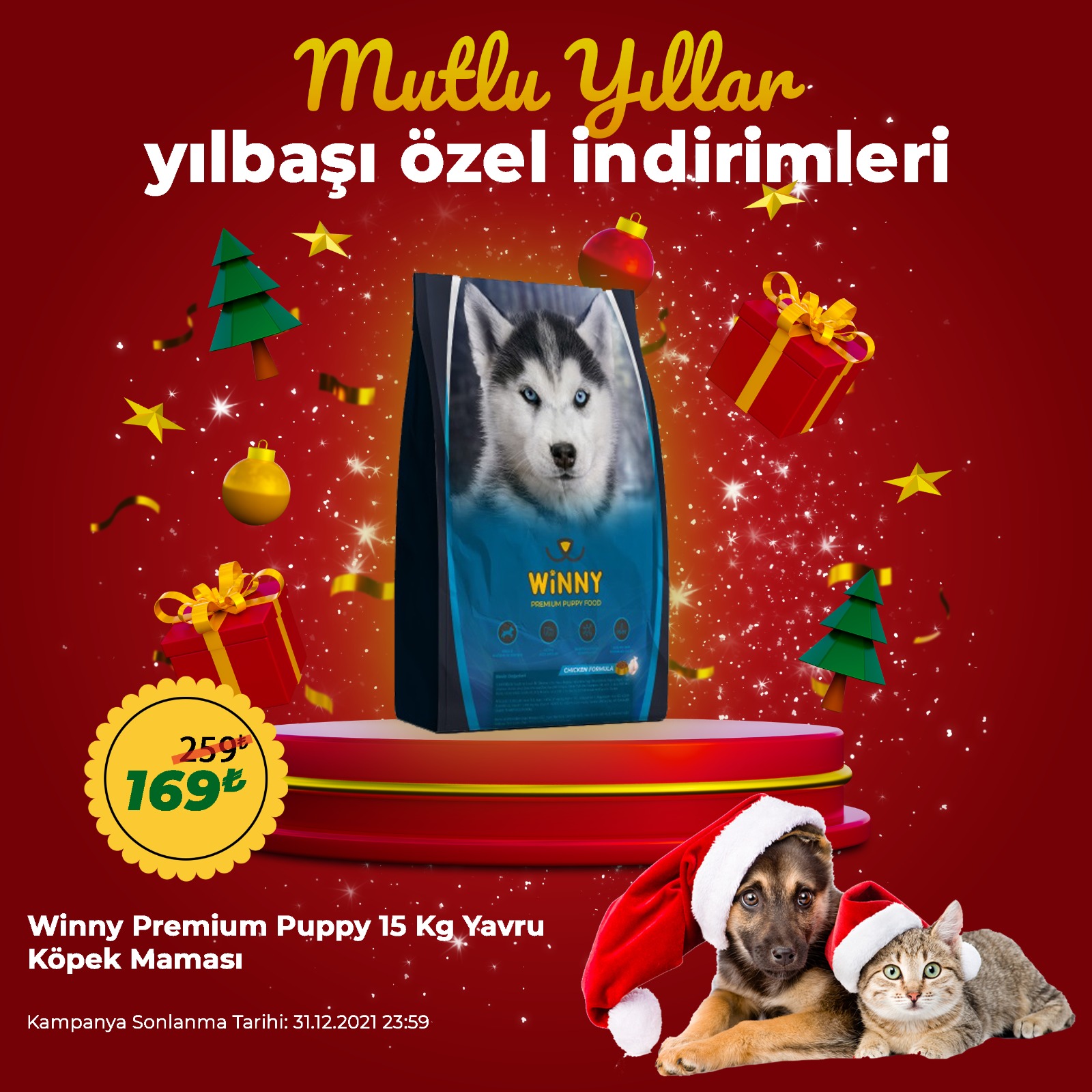 Winny Premium Puppy 15 Kg Yavru Köpek Maması
