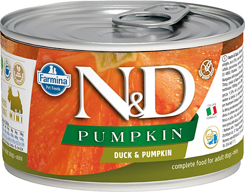 N-D Balkabaklı Ördekli Yetişkin Köpek Konservesi 140g