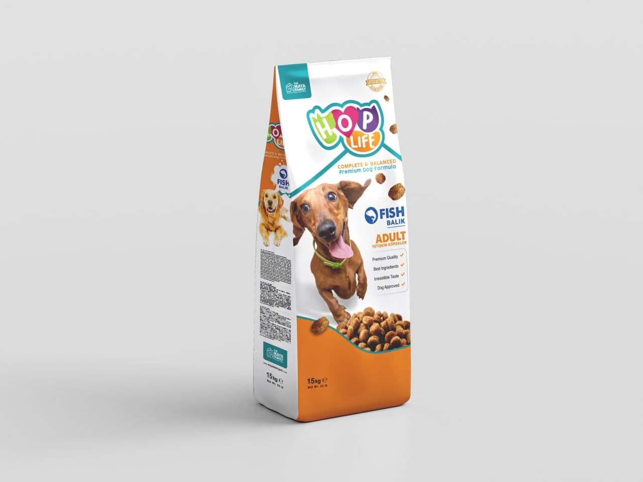 Hop Life Balıklı Yetişkin Köpek Maması 15 Kg