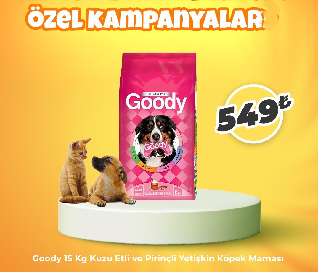 Goody 15 Kg Kuzu Etli ve Pirinçli Yetişkin Köpek Maması
