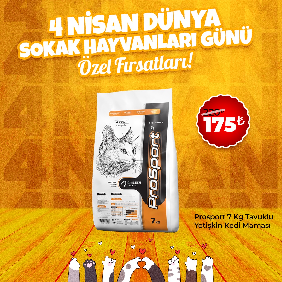 Prosport 7 Kg Tavuklu Yetişkin Kedi Maması