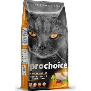 ProChoice Pro 32 Sterilised Tavuklu Kısırlaştırılmış Kedi Maması 15 Kg