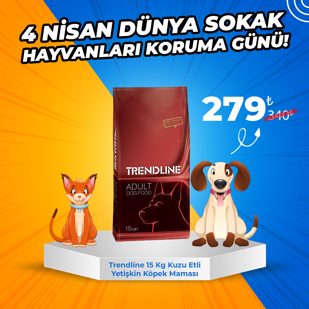 Trendline 15 Kg Kuzu Etli Yetişkin Köpek Maması