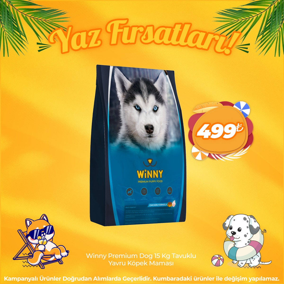 Winny 15 Kg Tavuklu Yavru Köpek  Maması