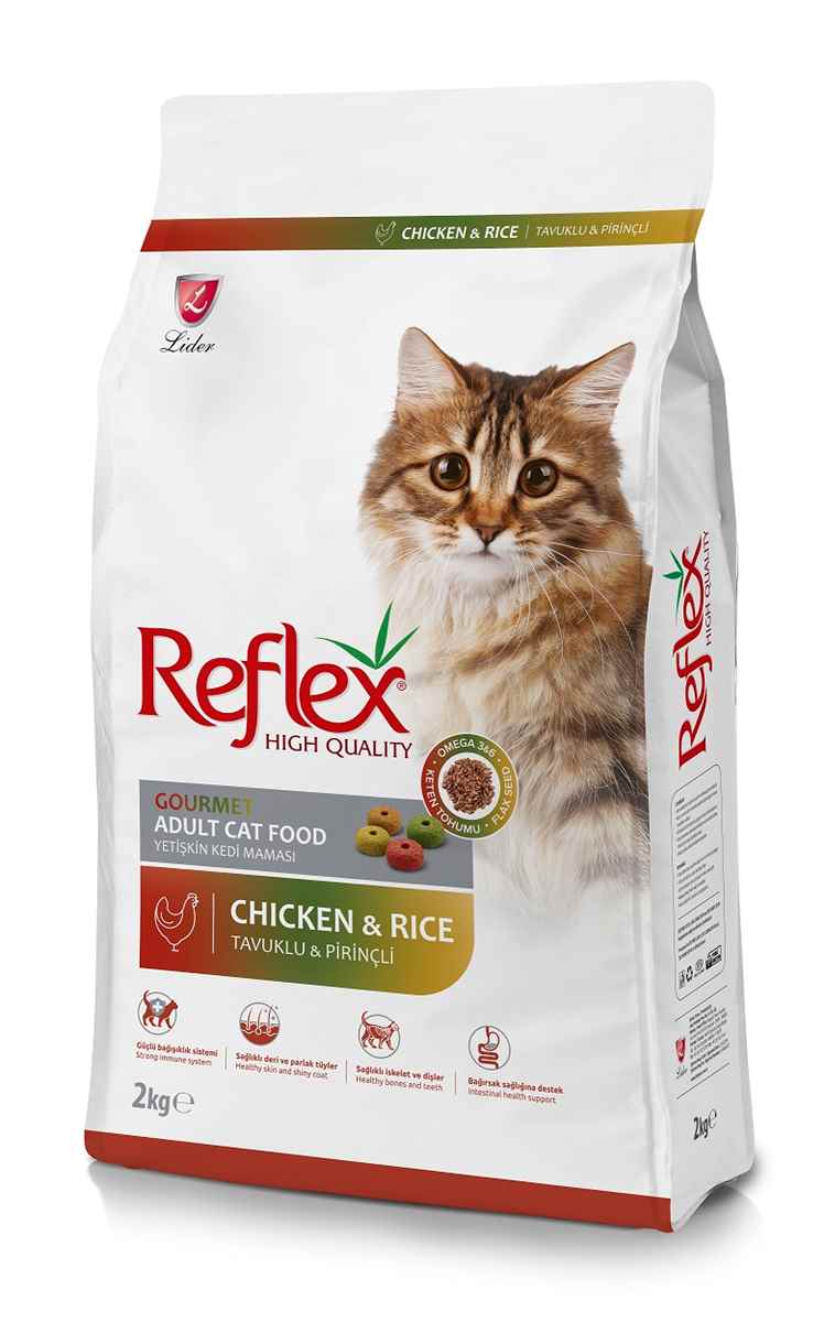 Reflex Multi Color Tavuklu ve Pirinçli Yetişkin Kedi Maması 2kg