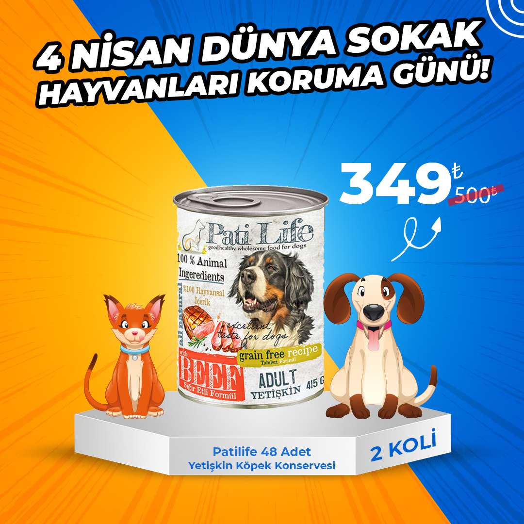 Patilife Köpek Konservesi x 48 Adet