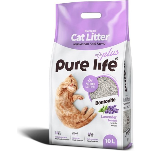 Purelife Pure Life Lavanta Kokulu Kedi Kumu 10Lt Lavanta Kokulu